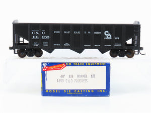 HO Scale Roundhouse 1499 C&O Progress 3-Bay Open Hopper #101055 - Upgraded
