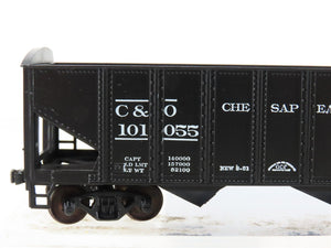 HO Scale Roundhouse 1499 C&O Progress 3-Bay Open Hopper #101055 - Upgraded