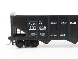 LOT of 2 HO Scale Roundhouse 1499 C&O Progress 3-Bay Open Hopper - Upgraded