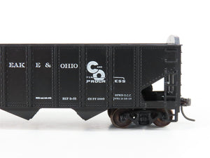LOT of 2 HO Scale Roundhouse 1499 C&O Progress 3-Bay Open Hopper - Upgraded