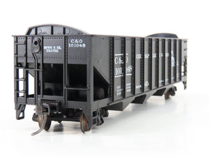 LOT of 2 HO Scale Roundhouse 1499 C&O Progress 3-Bay Open Hopper - Upgraded