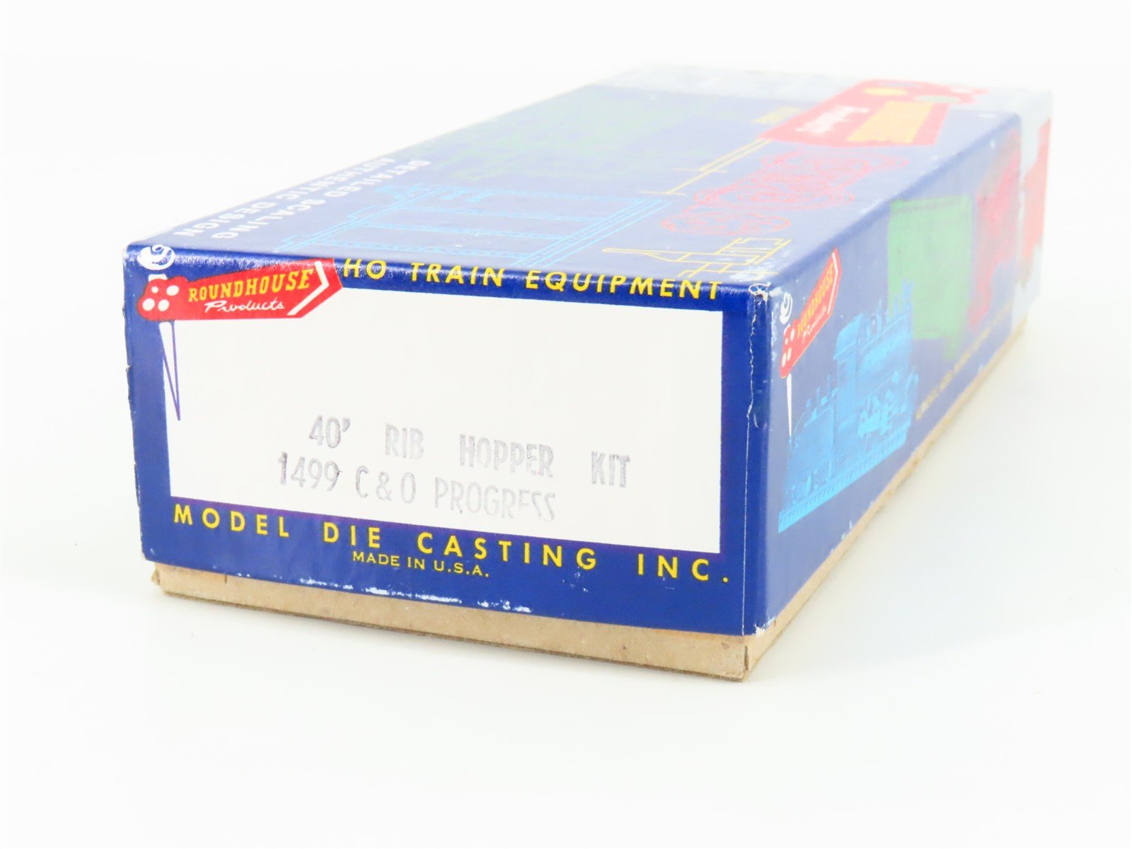 LOT of 2 HO Scale Roundhouse 1499 C&O Progress 3-Bay Open Hopper - Upgraded