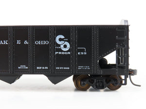 LOT of 2 HO Scale Roundhouse 1499 C&O Progress 3-Bay Open Hopper - Upgraded