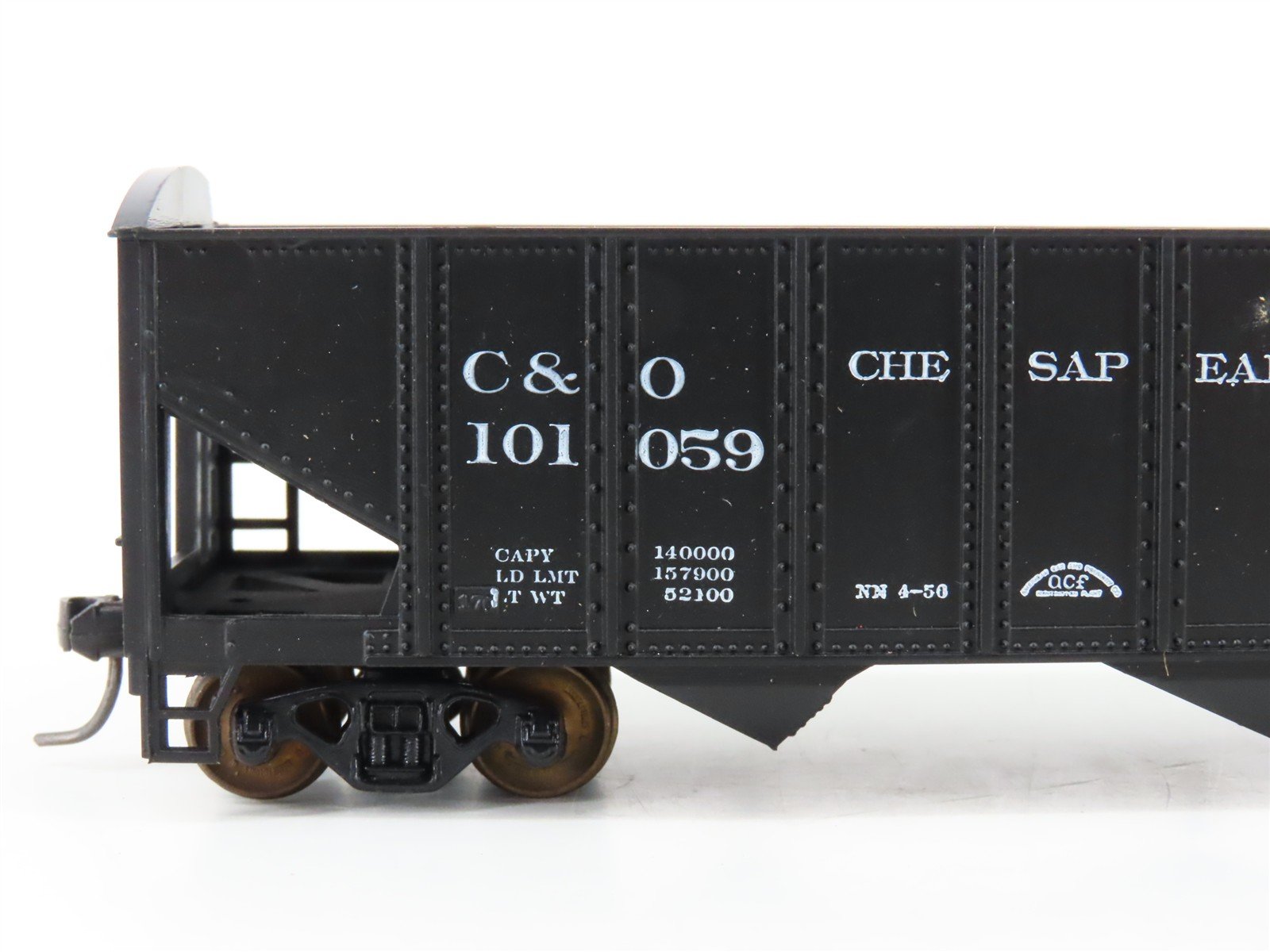 LOT of 2 HO Scale Roundhouse 1499 C&O Progress 3-Bay Open Hopper - Upgraded