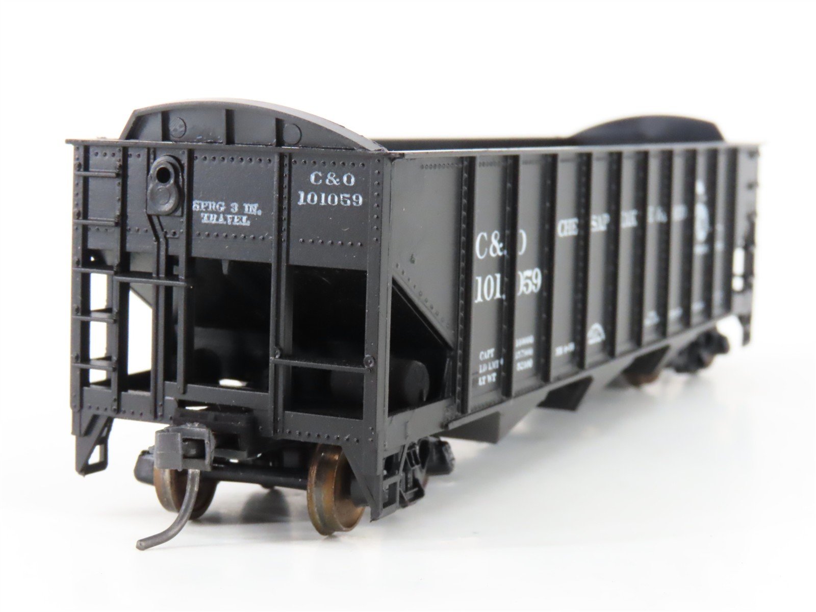 LOT of 2 HO Scale Roundhouse 1499 C&O Progress 3-Bay Open Hopper - Upgraded