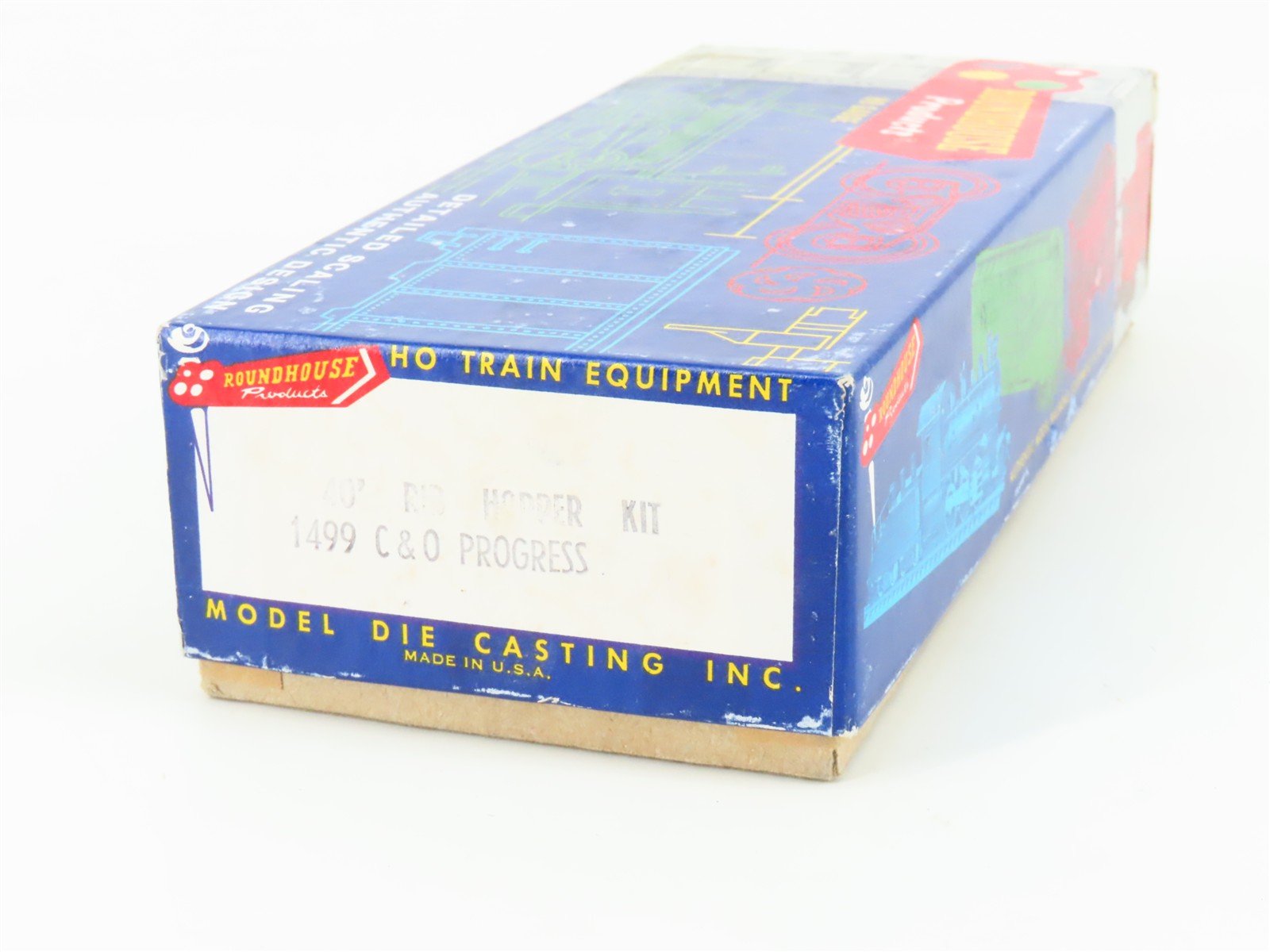 LOT of 2 HO Scale Roundhouse 1499 C&O Progress 3-Bay Open Hopper - Upgraded