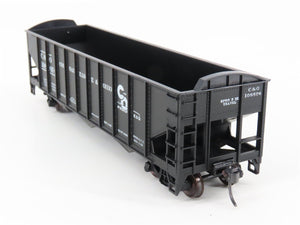 HO Scale Roundhouse 1499 C&O Progress 3-Bay Open Hopper #108874 - Upgraded