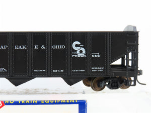 HO Scale Roundhouse 1499 C&O Progress 3-Bay Open Hopper #108874 - Upgraded
