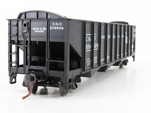 HO Scale Roundhouse 1499 C&O Progress 3-Bay Open Hopper #108874 - Upgraded