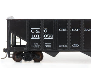 LOT of 2 HO Scale Roundhouse 1499 C&O Progress 3-Bay Open Hopper - Upgraded