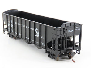 LOT of 2 HO Scale Roundhouse 1499 C&O Progress 3-Bay Open Hopper - Upgraded