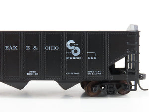 LOT of 2 HO Scale Roundhouse 1499 C&O Progress 3-Bay Open Hopper - Upgraded