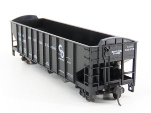 LOT of 2 HO Scale Roundhouse 1499 C&O Progress 3-Bay Open Hopper - Upgraded