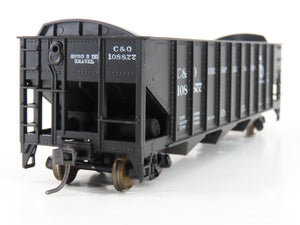 LOT of 2 HO Scale Roundhouse 1499 C&O Progress 3-Bay Open Hopper - Upgraded