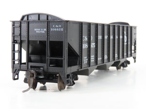 LOT of 2 HO Scale Roundhouse 1499 C&O Progress 3-Bay Open Hopper - Upgraded