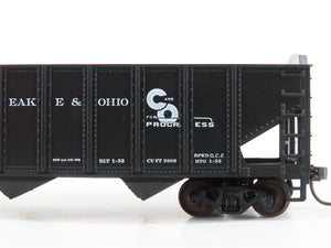 LOT of 2 HO Scale Roundhouse 1499 C&O Progress 3-Bay Open Hopper - Upgraded