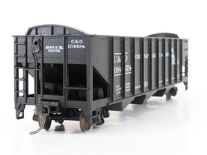 LOT of 2 HO Scale Roundhouse 1499 C&O Progress 3-Bay Open Hopper - Upgraded
