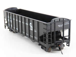 LOT of 2 HO Scale Roundhouse 1499 C&O Progress 3-Bay Open Hopper - Upgraded