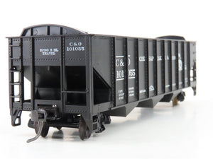 LOT of 2 HO Scale Roundhouse 1499 C&O Progress 3-Bay Open Hopper - Upgraded