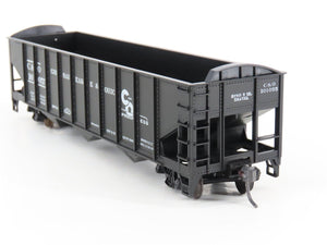LOT of 2 HO Scale Roundhouse 1499 C&O Progress 3-Bay Open Hopper - Upgraded