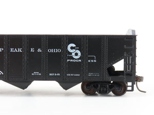 LOT of 2 HO Scale Roundhouse 1499 C&O Progress 3-Bay Open Hopper - Upgraded