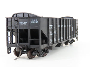 LOT of 2 HO Scale Roundhouse 1499 C&O Progress 3-Bay Open Hopper - Upgraded