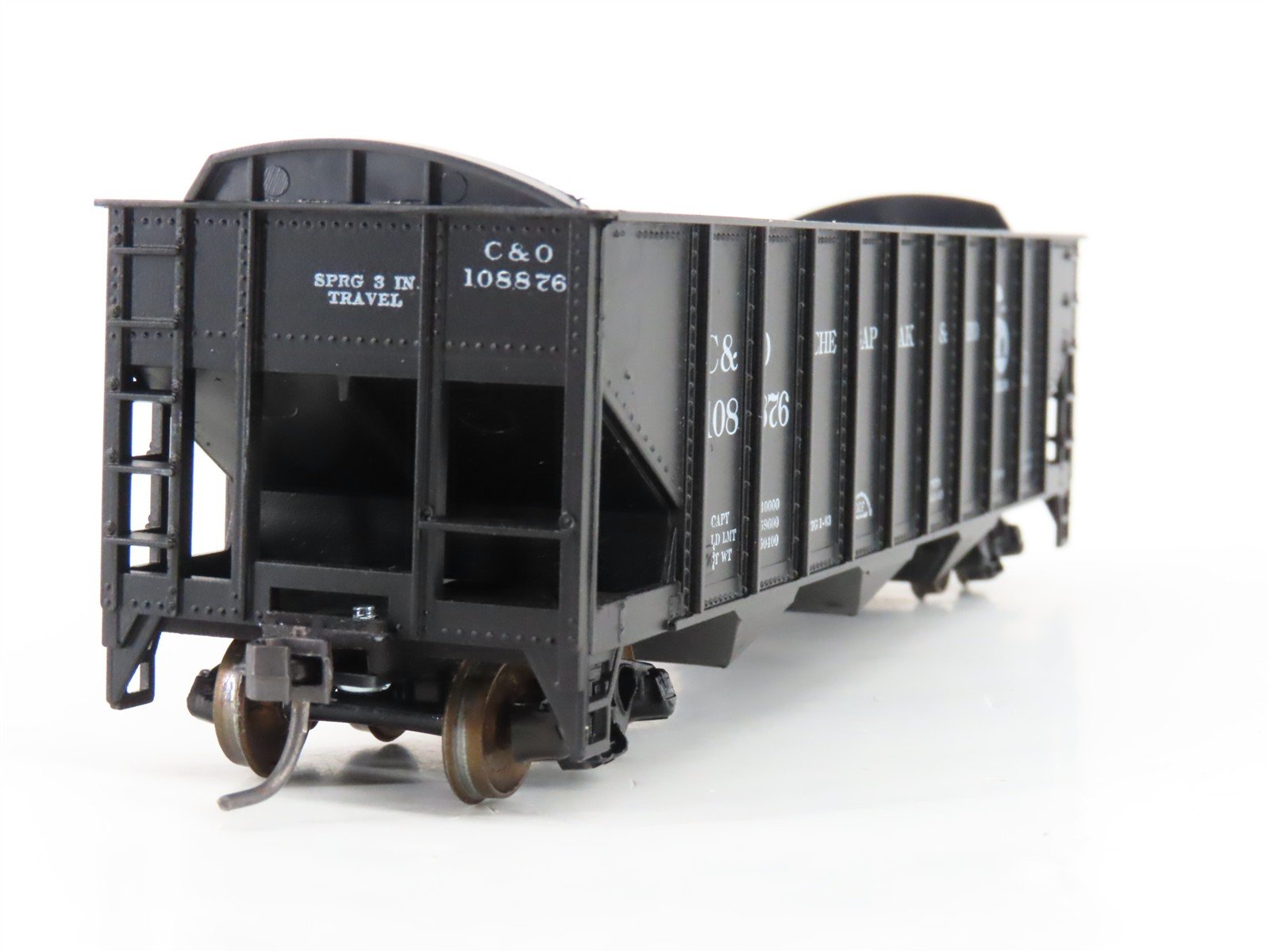 LOT of 2 HO Scale Roundhouse 1499 C&O Progress 3-Bay Open Hopper - Upgraded