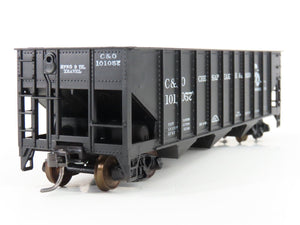 LOT of 2 HO Scale Roundhouse 1499 C&O Progress 3-Bay Open Hopper - Upgraded
