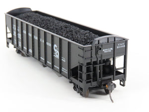 LOT of 2 HO Roundhouse 1499 C&O Progress 3-Bay Hopper w/ Coal Load - Upgraded