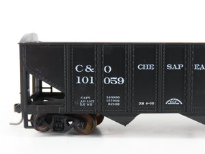 LOT of 2 HO Scale Roundhouse 1499 C&O Progress 3-Bay Open Hopper - Upgraded