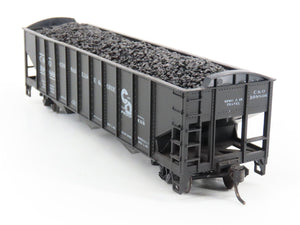 LOT of 2 HO Roundhouse 1499 C&O Progress 3-Bay Hopper w/ Coal Load - Upgraded