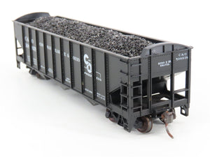 LOT of 2 HO Roundhouse 1499 C&O Progress 3-Bay Hopper w/ Coal Load - Upgraded