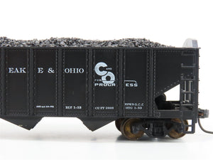LOT of 2 HO Roundhouse 1499 C&O Progress 3-Bay Hopper w/ Coal Load - Upgraded