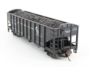 LOT of 2 HO Roundhouse 1499 C&O Progress 3-Bay Hopper w/ Coal Load - Upgraded