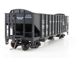 HO Scale Roundhouse 1499 C&O Progress 3-Bay Open Hopper #108874 - Upgraded