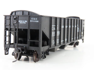 HO Scale Roundhouse 1499 C&O Progress 3-Bay Open Hopper #101056 - Upgraded