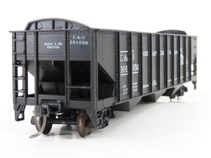HO Scale Roundhouse 1499 C&O Progress 3-Bay Open Hopper #101056 - Upgraded
