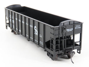 HO Scale Roundhouse 1499 C&O Progress 3-Bay Open Hopper #101056 - Upgraded