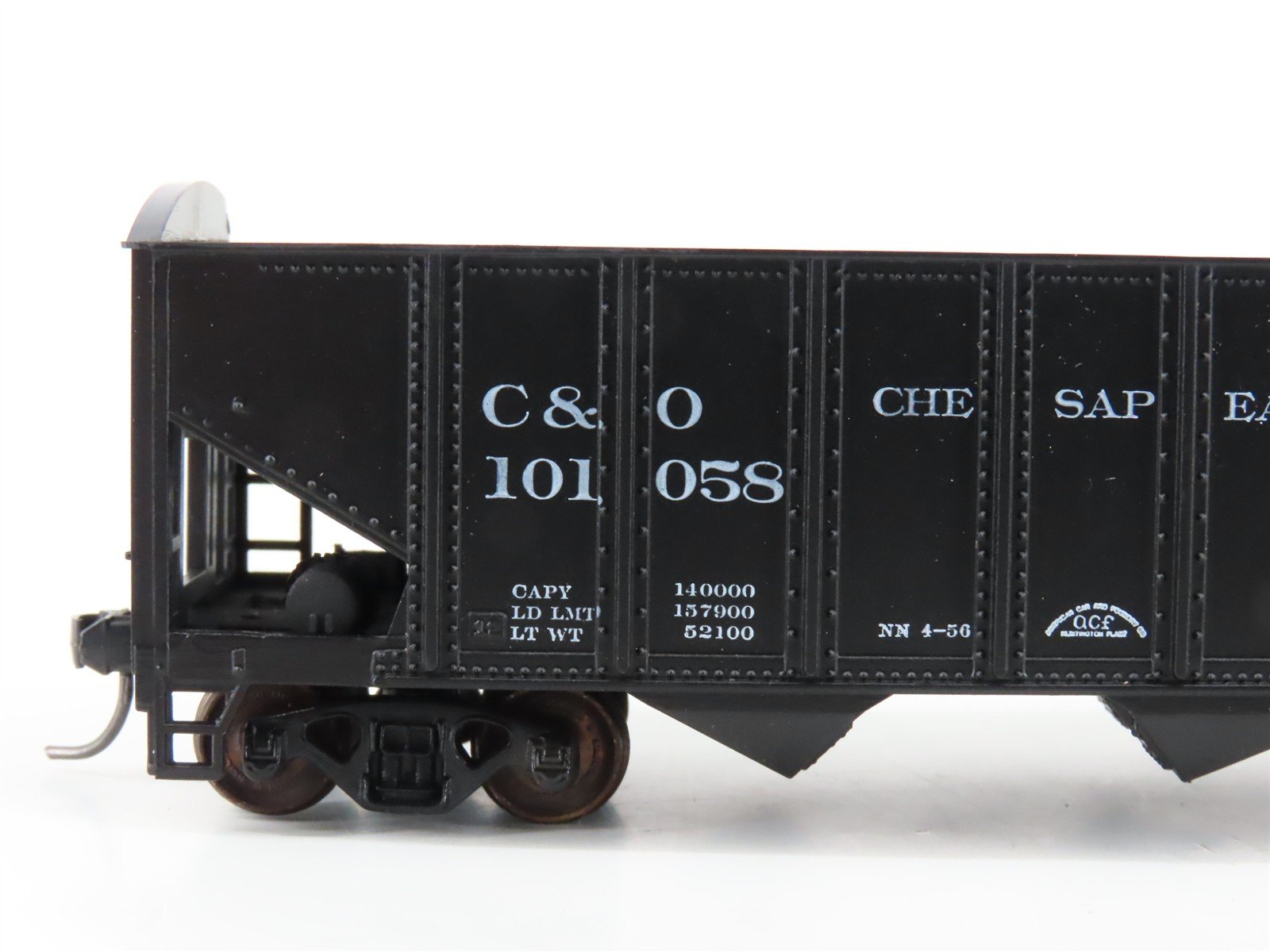 LOT of 2 HO Scale Roundhouse 1499 C&O Progress 3-Bay Open Hopper - Upgraded