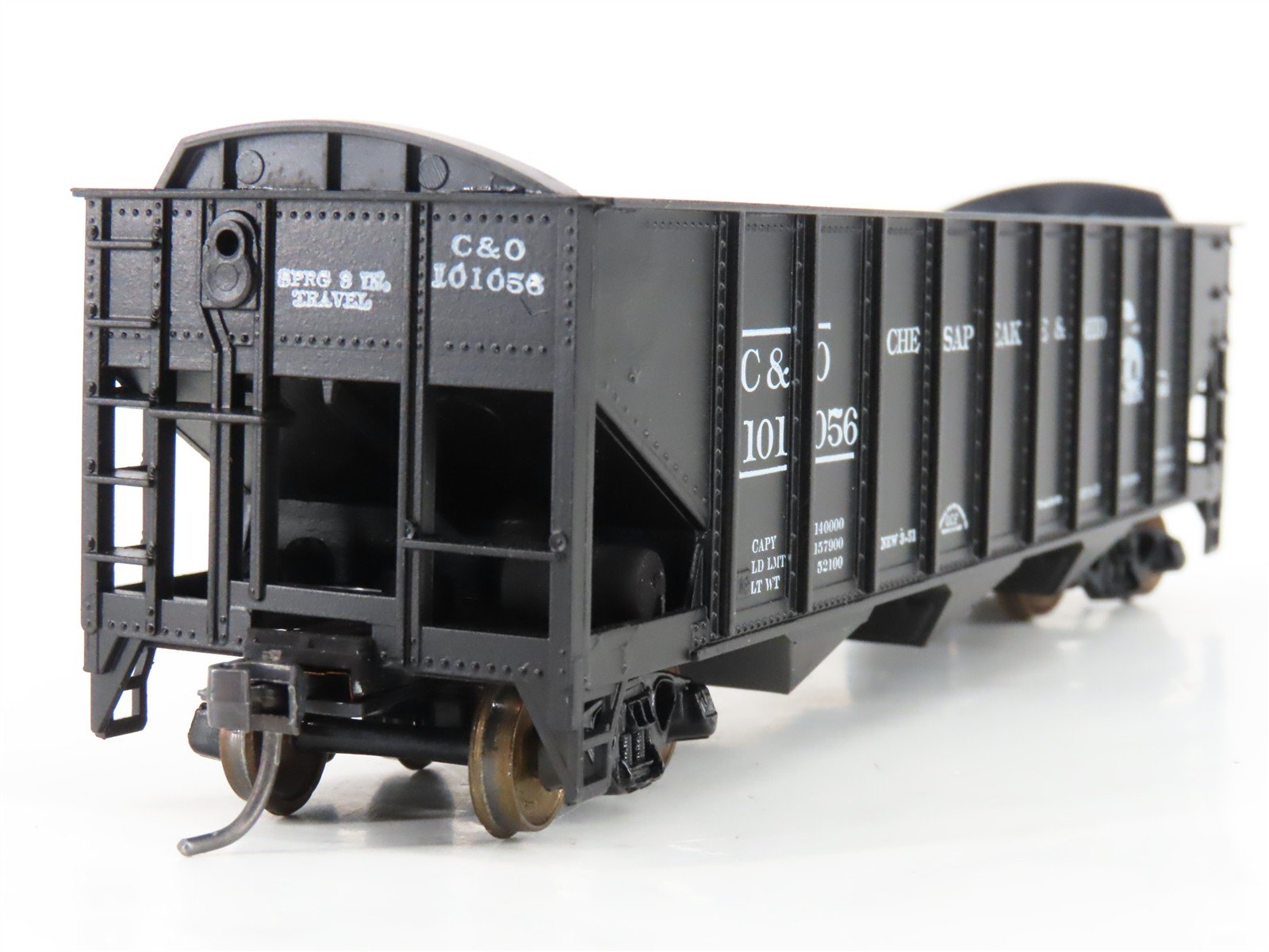 LOT of 2 HO Scale Roundhouse 1499 C&O Progress 3-Bay Open Hopper - Upgraded