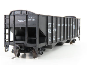 LOT of 2 HO Scale Roundhouse 1499 C&O Progress 3-Bay Open Hopper - Upgraded