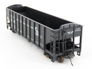 LOT of 2 HO Scale Roundhouse 1499 C&O Progress 3-Bay Open Hopper - Upgraded