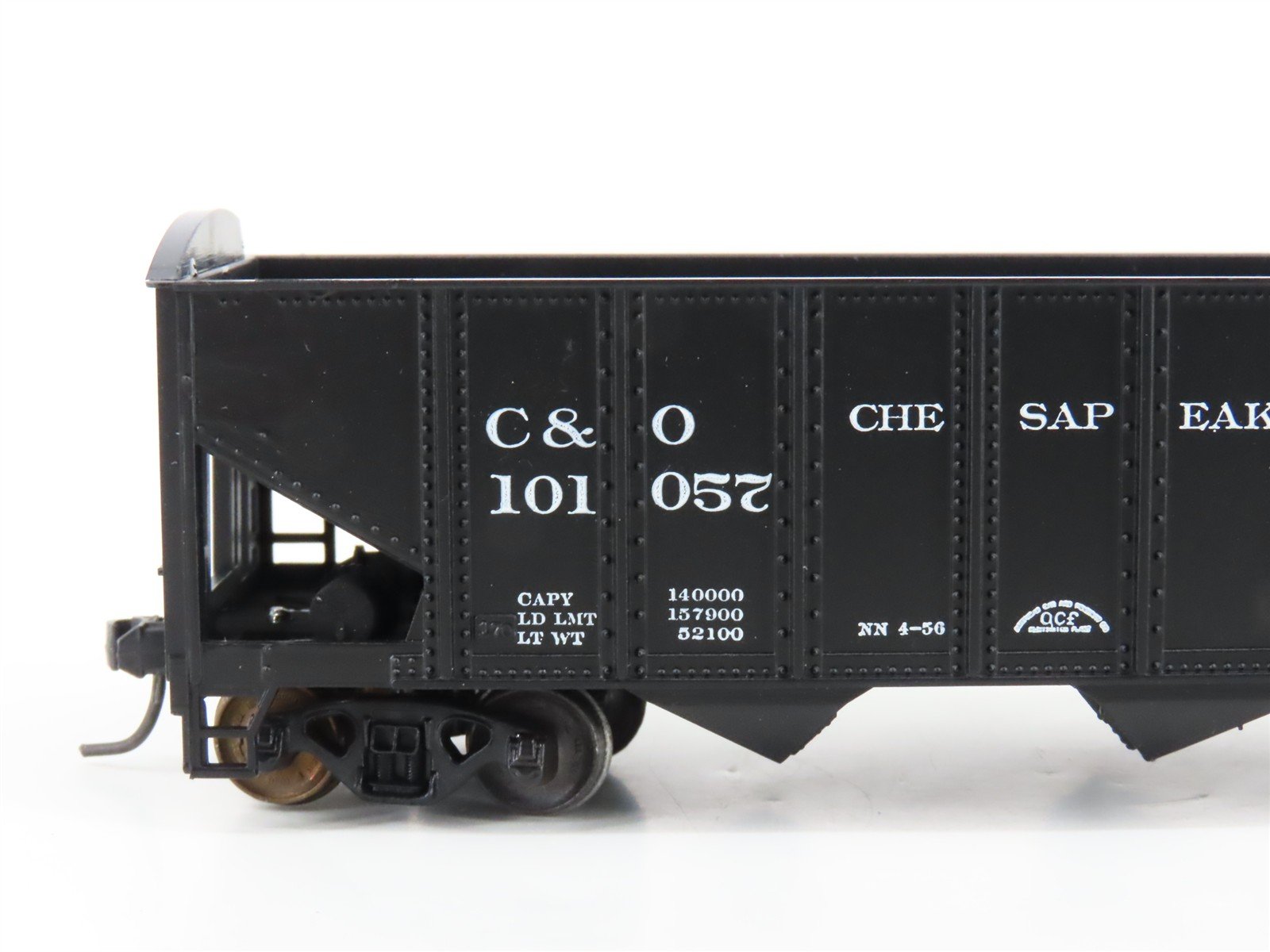 LOT of 2 HO Scale Roundhouse 1499 C&O Progress 3-Bay Open Hopper - Upgraded