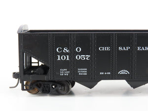 LOT of 2 HO Scale Roundhouse 1499 C&O Progress 3-Bay Open Hopper - Upgraded