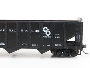 LOT of 2 HO Scale Roundhouse 1499 C&O Progress 3-Bay Open Hopper - Upgraded