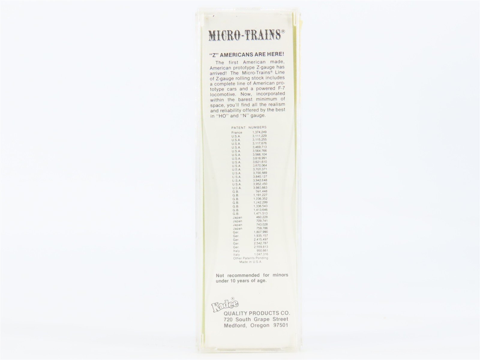 Z Scale Kadee Micro-Trains MTL 14303-2 UP Union Pacific Railroad Gondola #65235