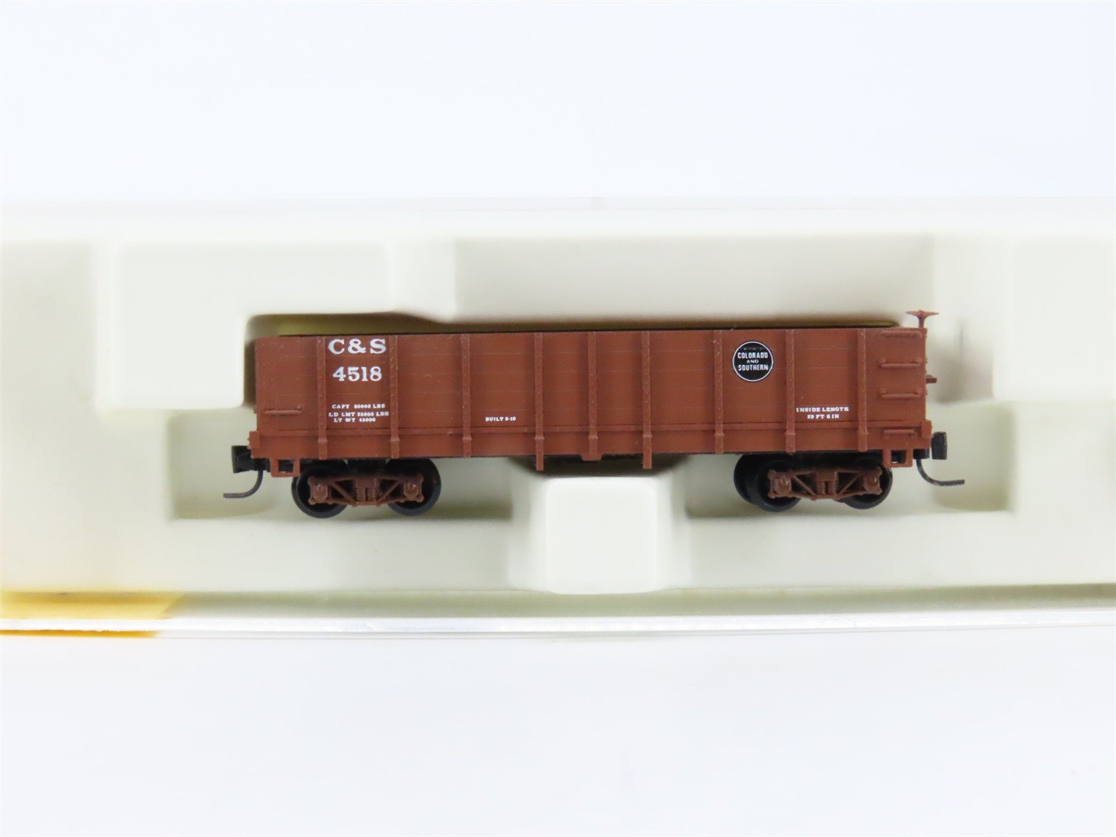 Nn3 Scale Micro-Trains MTL 15204 C&S Colorado & Southern 29' 6" Gondola #4518