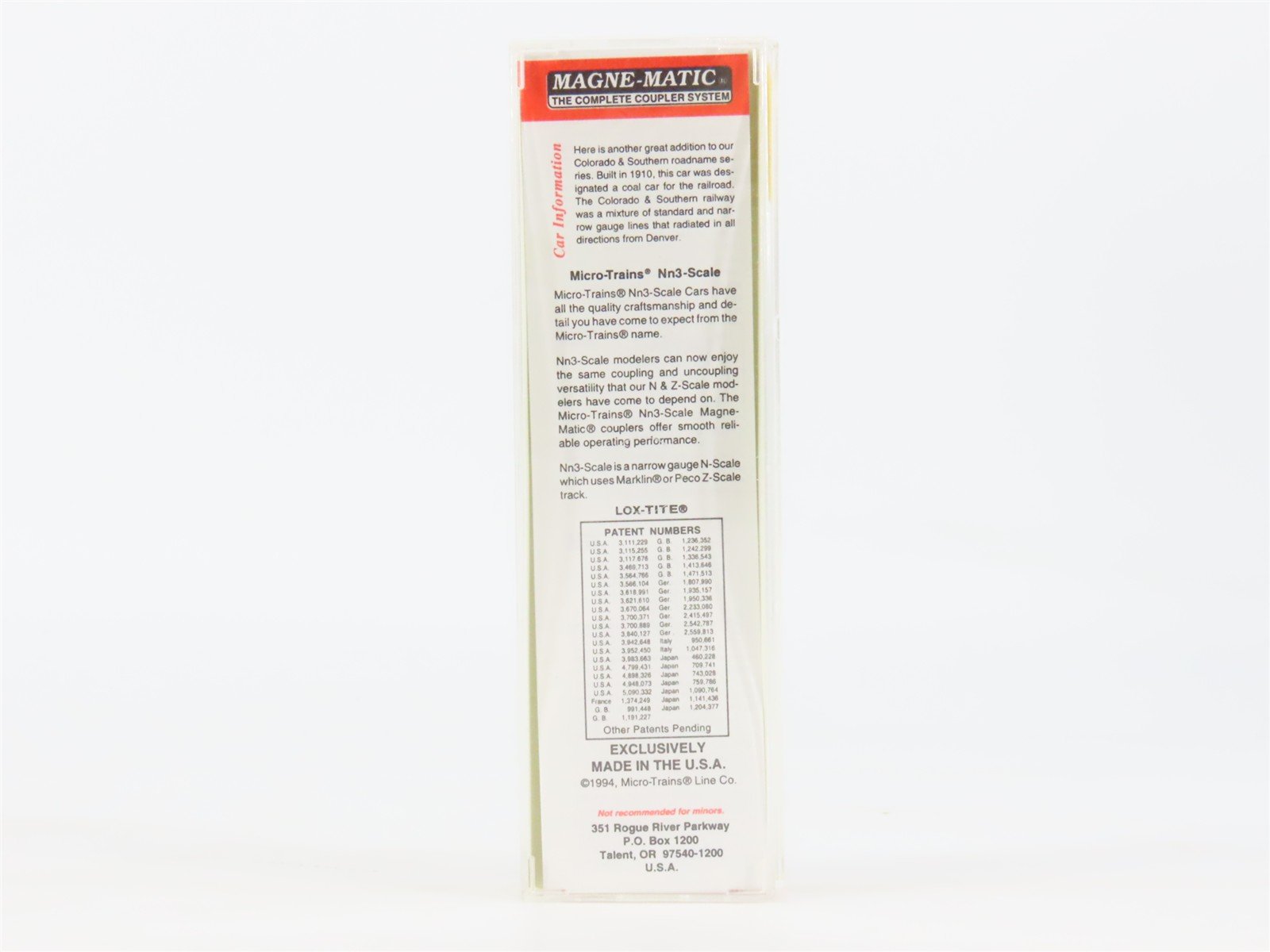 Nn3 Scale Micro-Trains MTL 15204 C&S Colorado & Southern 29' 6