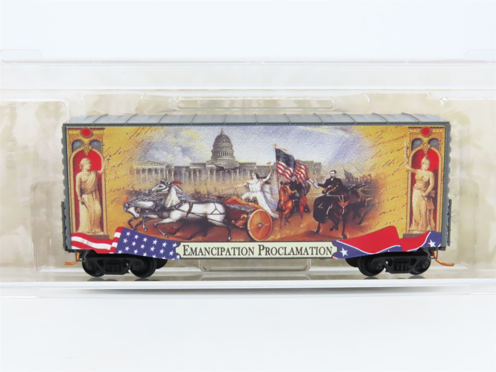 N Micro-Trains MTL 10100707 Civil War Series Emancipation Proclamation Box Car 7