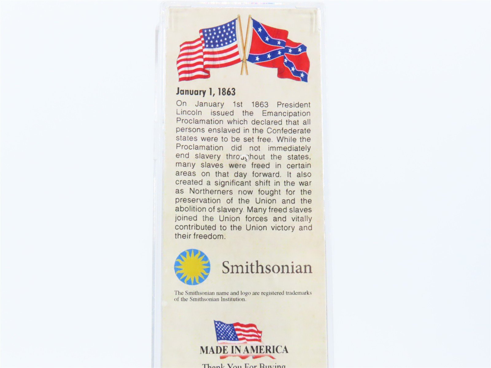 N Micro-Trains MTL 10100707 Civil War Series Emancipation Proclamation Box Car 7